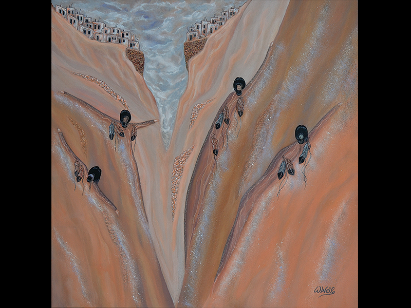 Pueblo Canyon, 2016, Acryl 70 x 70 cm