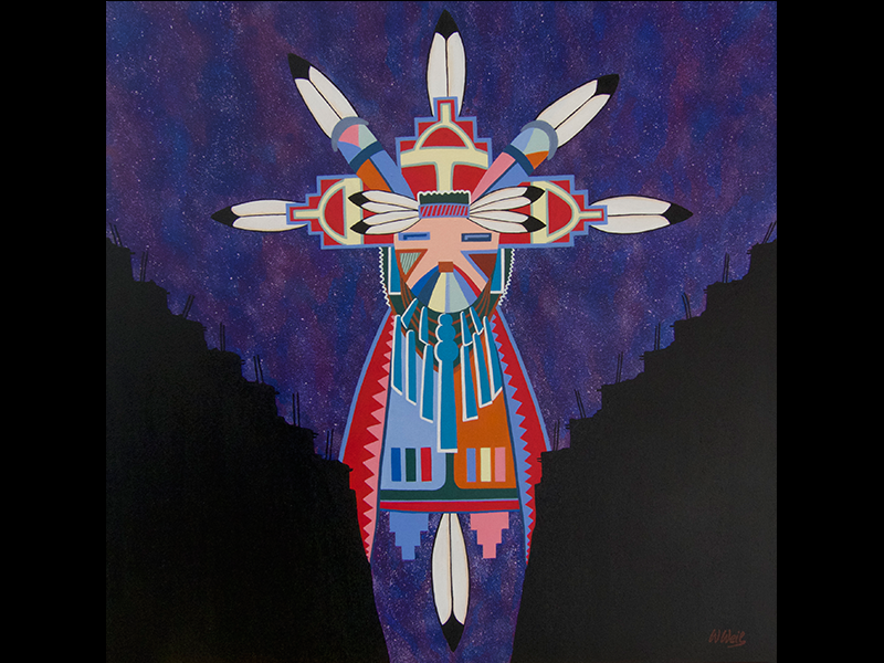 Spirit of my Fathers, 2019, Acryl 70 x 70 cm